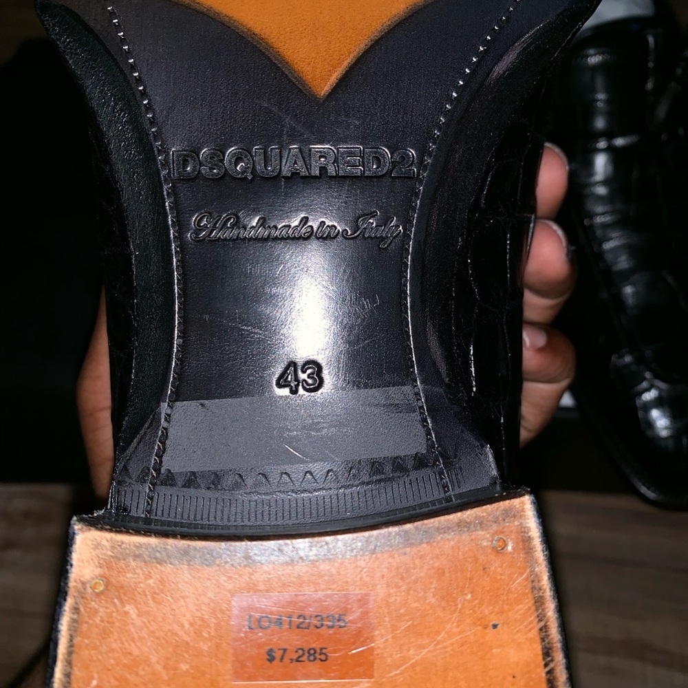 100% Real Croc Skin DSquared2 loafers - Picture 6 of 7
